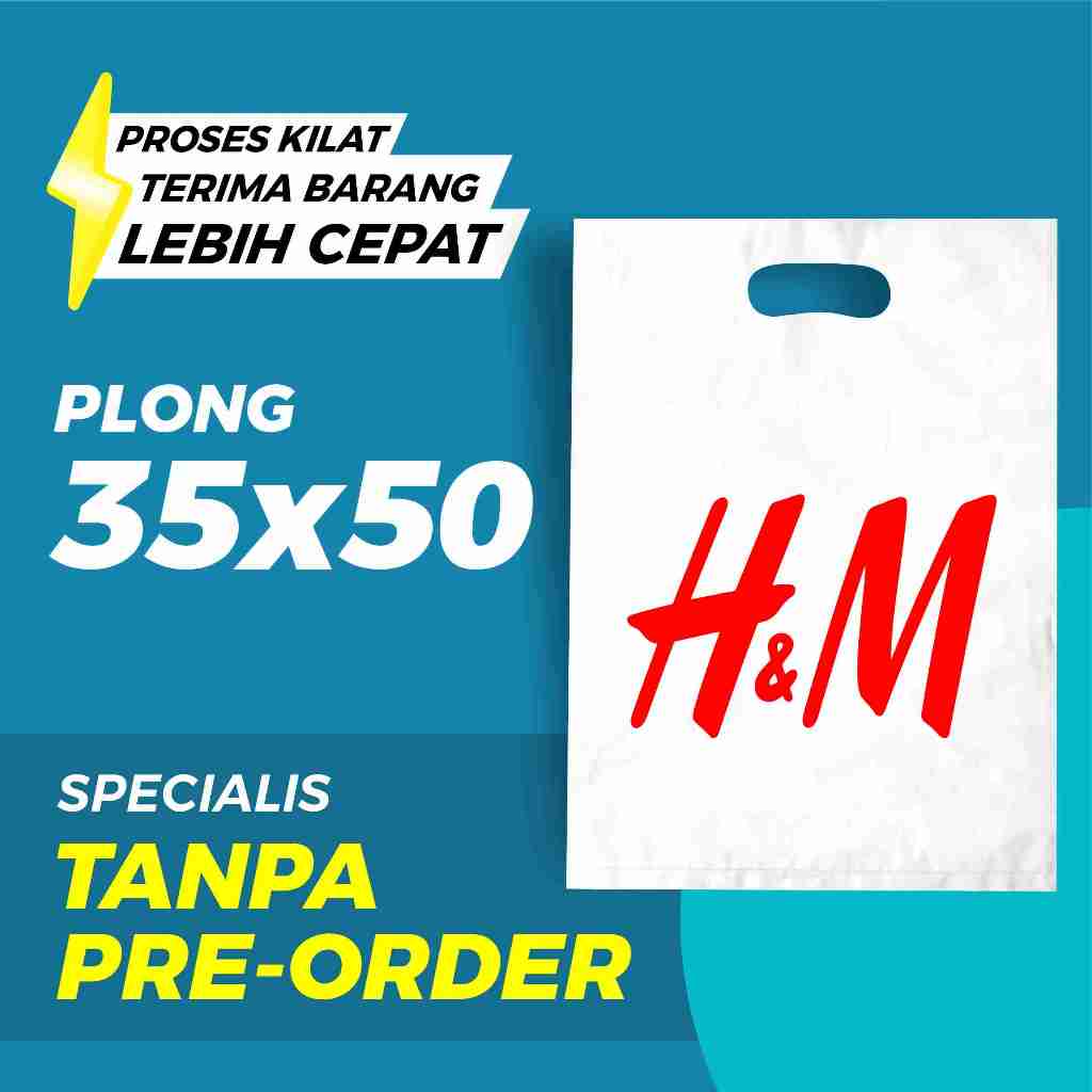 

Plastik Sablon Custom Tanpa Pre Order Plong 35x50 Free Design Bisa COD