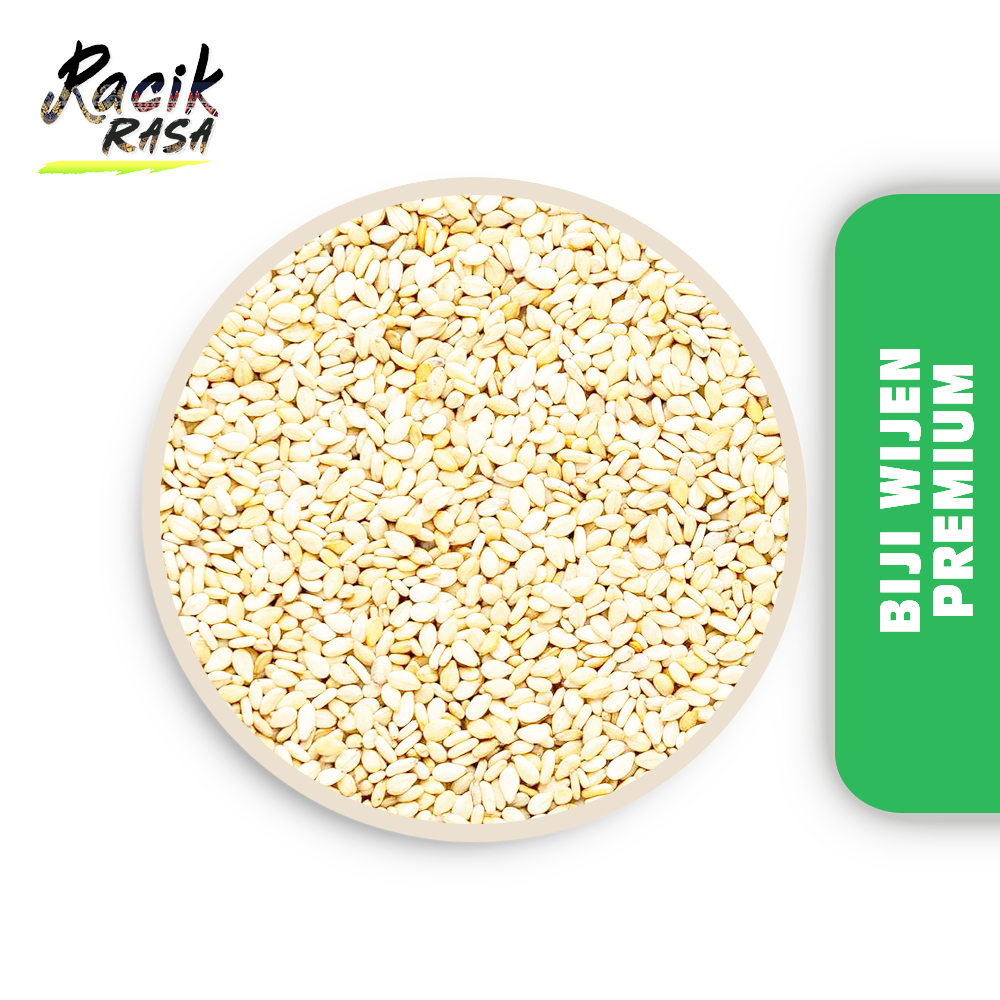 

RACIK RASA | BIJI WIJEN PUTIH WHITE SESAME SEED KUALITAS PREMIUM 1 KG