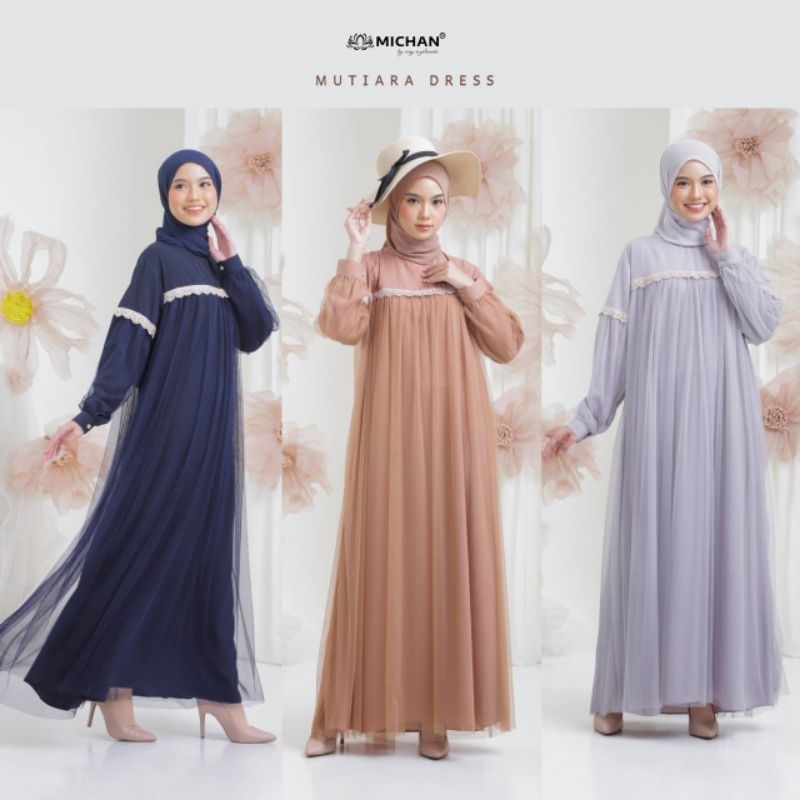 Gamis Furing Dewasa warna mocca Baju Muslim Furing Warna Gamis mutiara raya michan gamis michan baju
