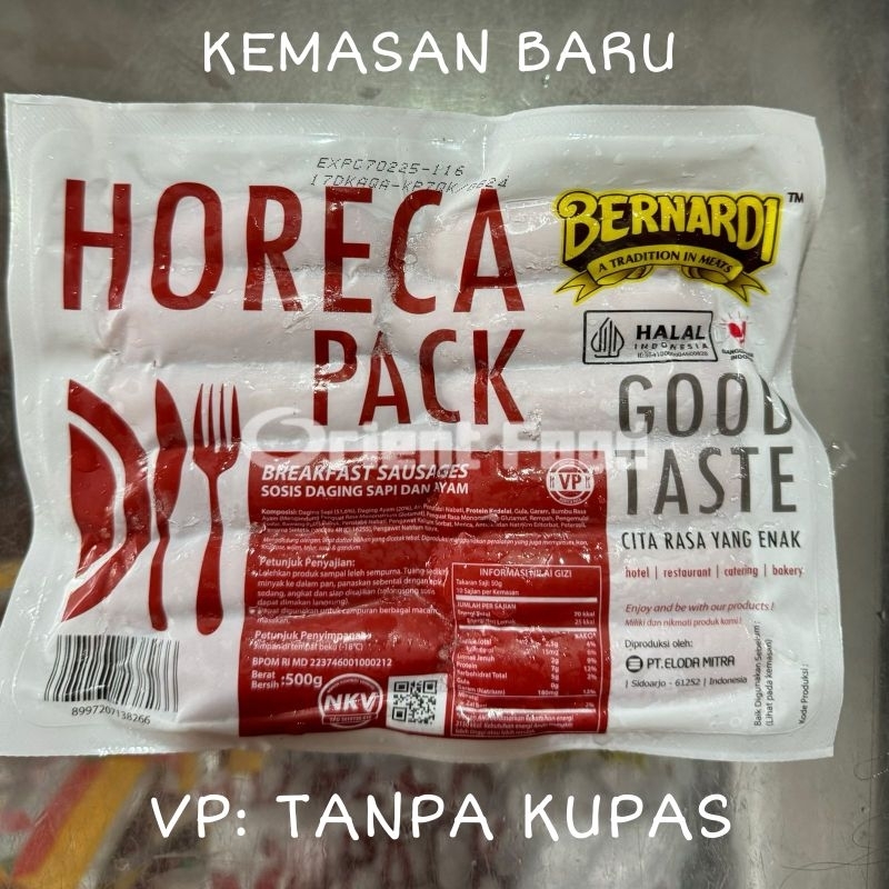 

Horeca Sosis Sapi dan Ayam Breakfast Kombinasi Bernardi