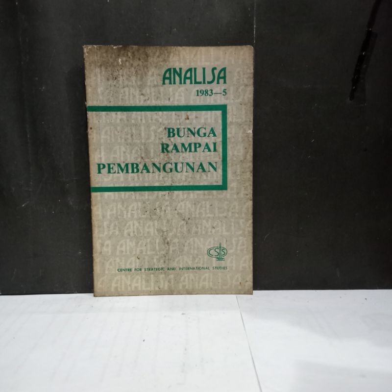

Buku Bunga Rampai Pembangunan - Analisa