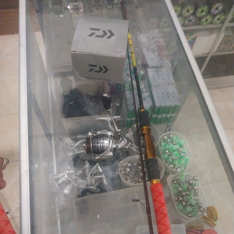 joran jangkrik 17lb sett daiwa regal mx 2000 like new
