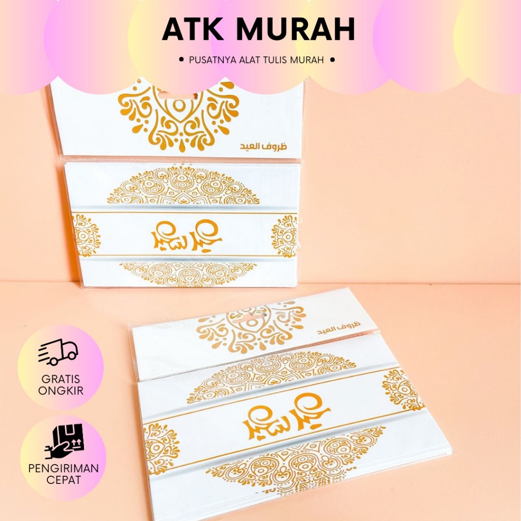 

Angpao THR AMPLOP LEBARAN MEWAH 1 SET 10 PCS Eid Mubarak ukuran (9 cm x 16 cm ) idul fitri hari raya MN-1161