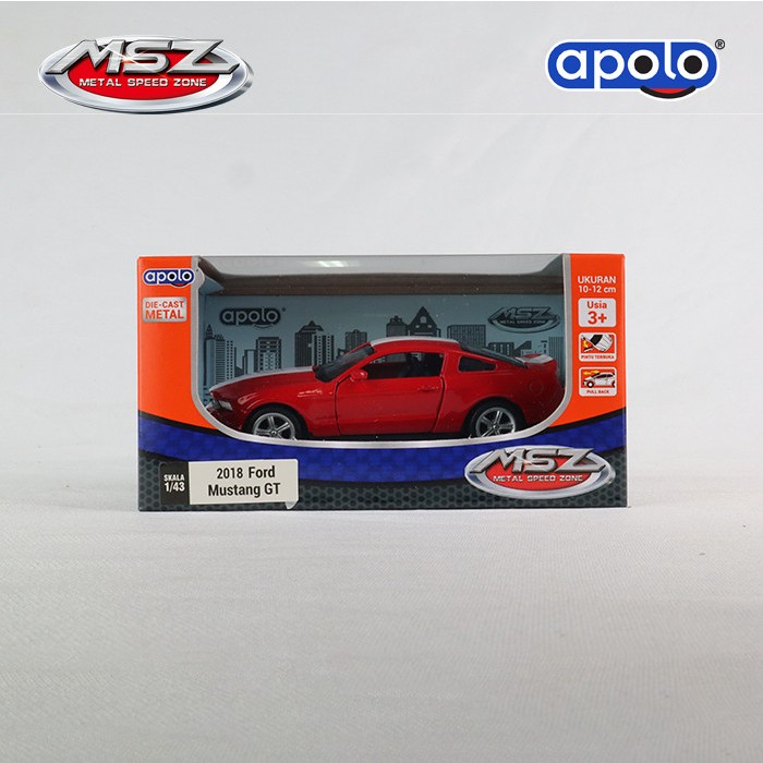 Apolo MSZ 1:43 Ford Mustang GT - Merah