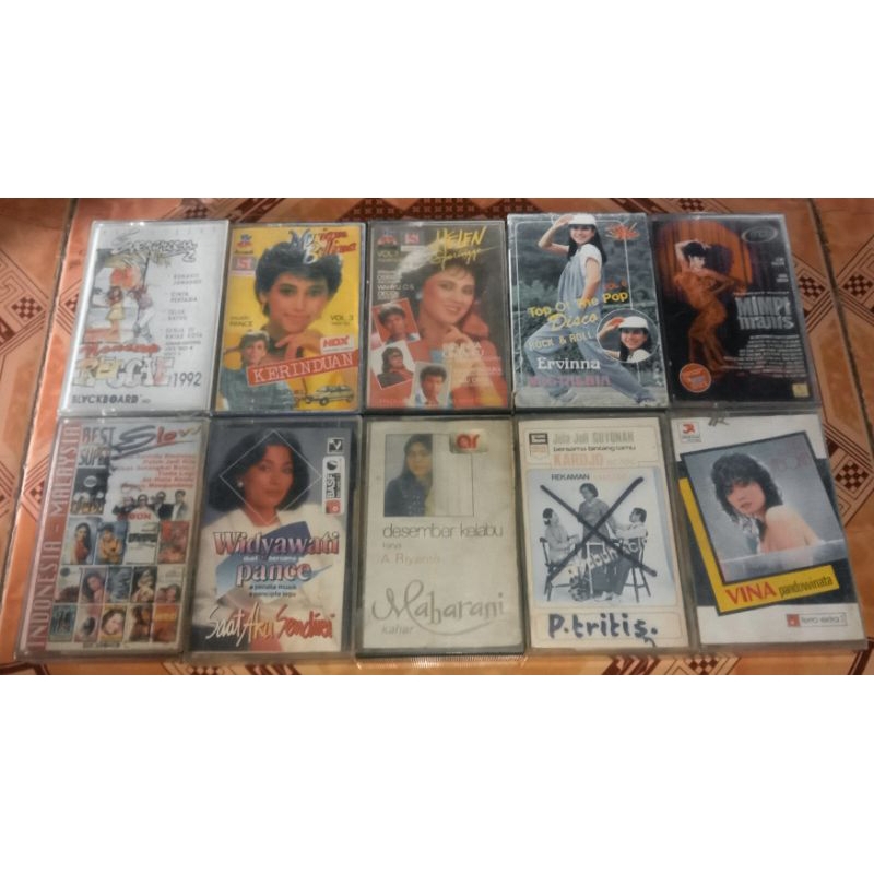 10 pcs kaset pita tape/radio jadul nostalgia