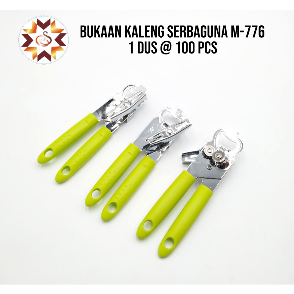 

Bukaan Kaleng Serbaguna/ Alat Pembuka Botol Kaleng Putar/ Pembuka Kaleng Can Opener Hijau Isi 6Pcs