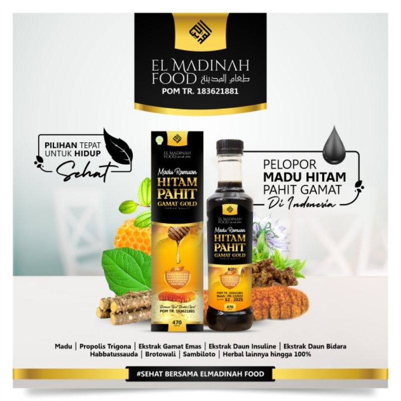 

Madu Hitam pahit plus gamat gold