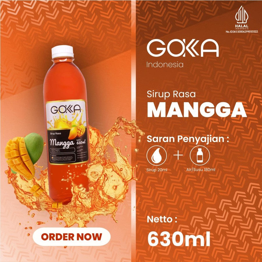 

630ml Sirup Mangga Syrup / Minuman Sirup Rasa Mangga