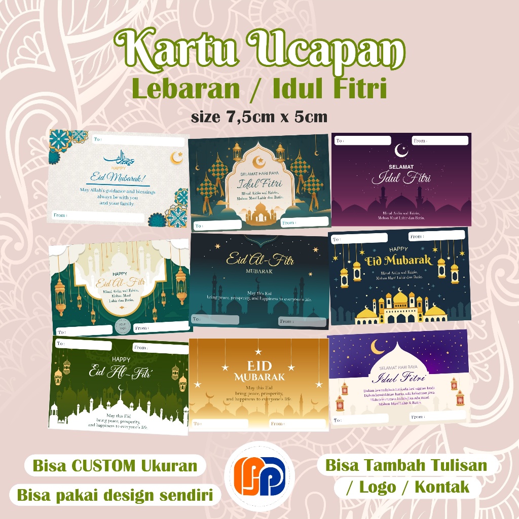 KARTU TAG HAMPERS/TAG CARD HAMPERS IDUL FITRI/RAMADHAN