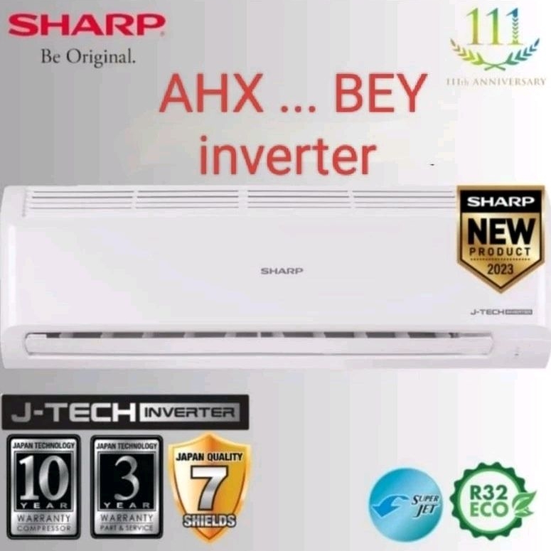 promo murah ac sharp 1pk inverter ahx10bey ahx 10bey paket pasang 3m Pipa merk tecom