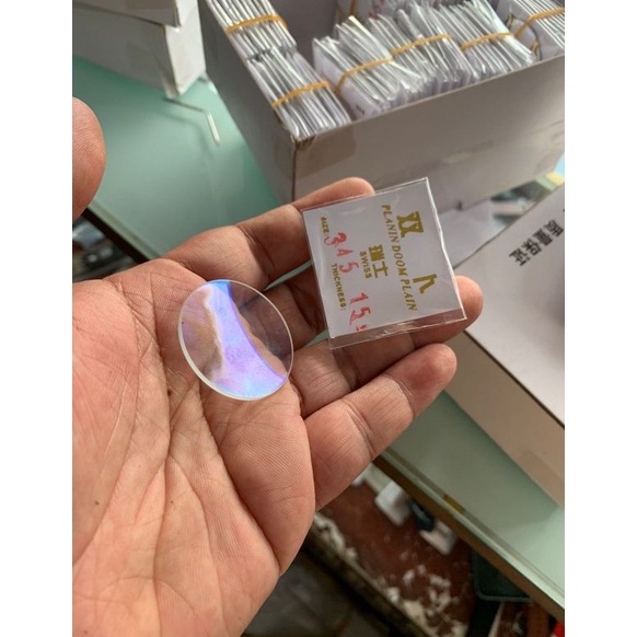 Kaca jam tangan pelangi cembung tebal 15MM ART T7W1