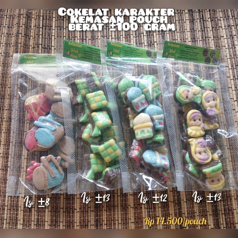 

Cokelat Karakter Kemasan Pouch 100 gram Tema Lebaran