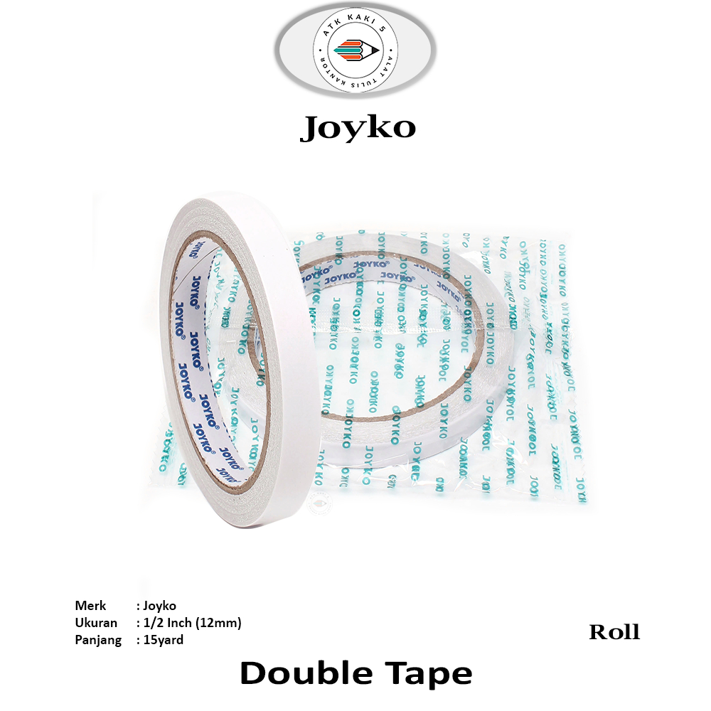 

Joyko - Double Tape 1/2 Inch 12mm 15 Yard - Roll