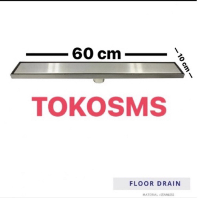 Floor drain panjang 60 cm anti bau smart drain anti kecoa model toto