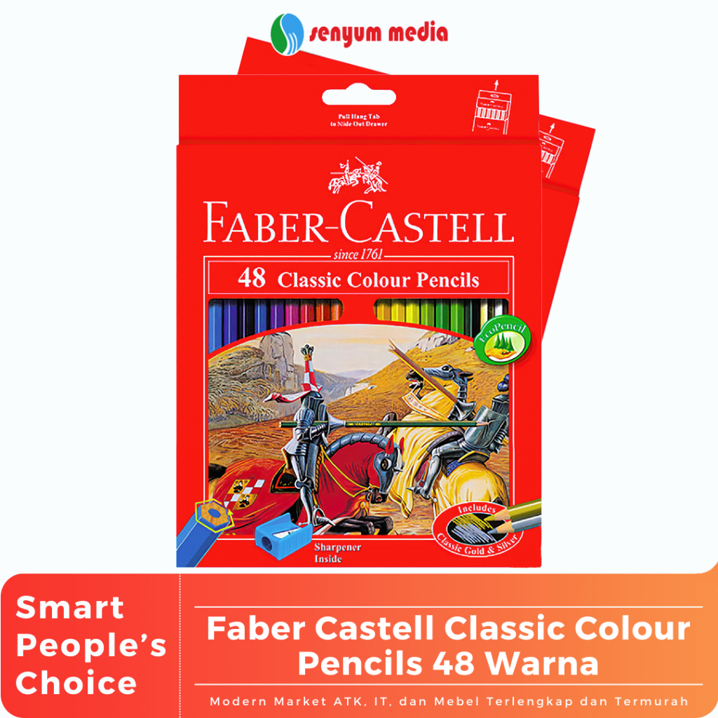 

Faber Castell Classic Colour Pencils 48 Warna (1 Pcs) (S:PCS)