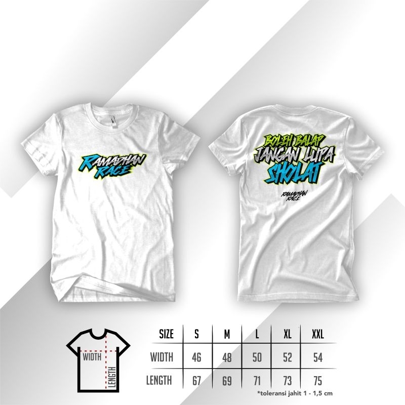 KAOS RAMADHAN RACE FREE STIKER