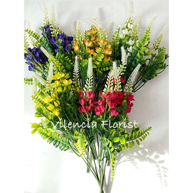 Bunga ilalang lavender artificial palsu hias dekorasi