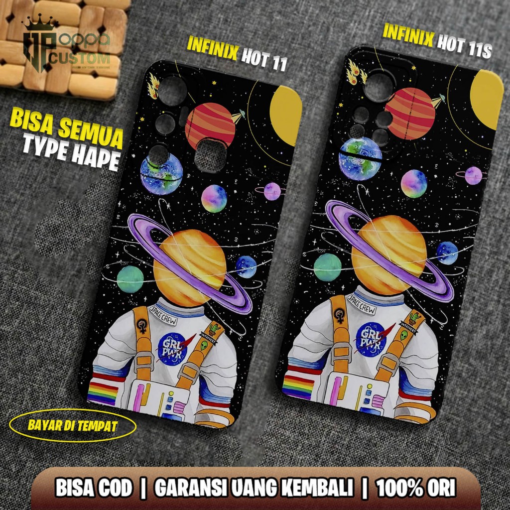 CASE INFINIX HOT 11 11S - CASING HOT 11 11S  - Motif  [ ASTRONOT  ] Case Hp Infinix hot 11 - Infinix