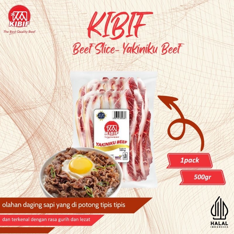 

KIBIF Yakiniku Beef Slice 500 gr