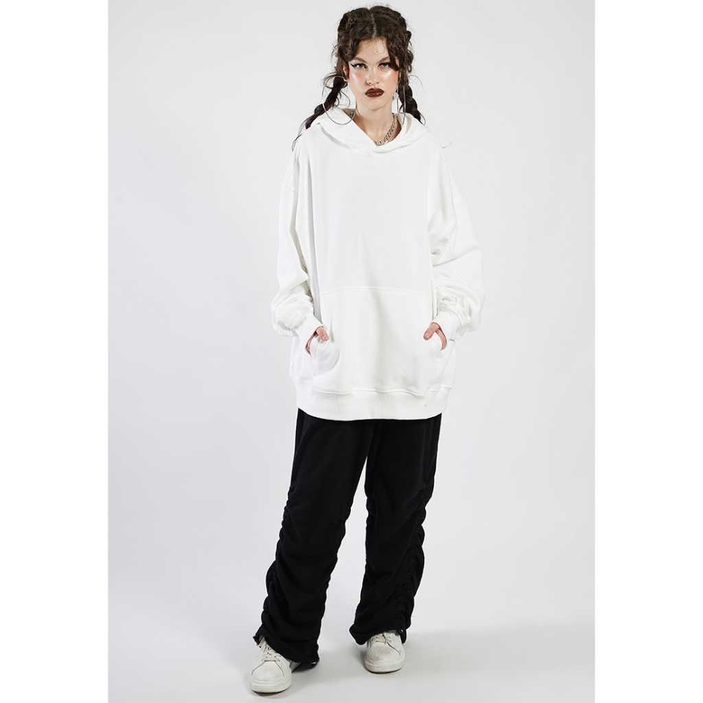 OCWA OVERSIZED JORDAN HOODIE WHITE WOMAN