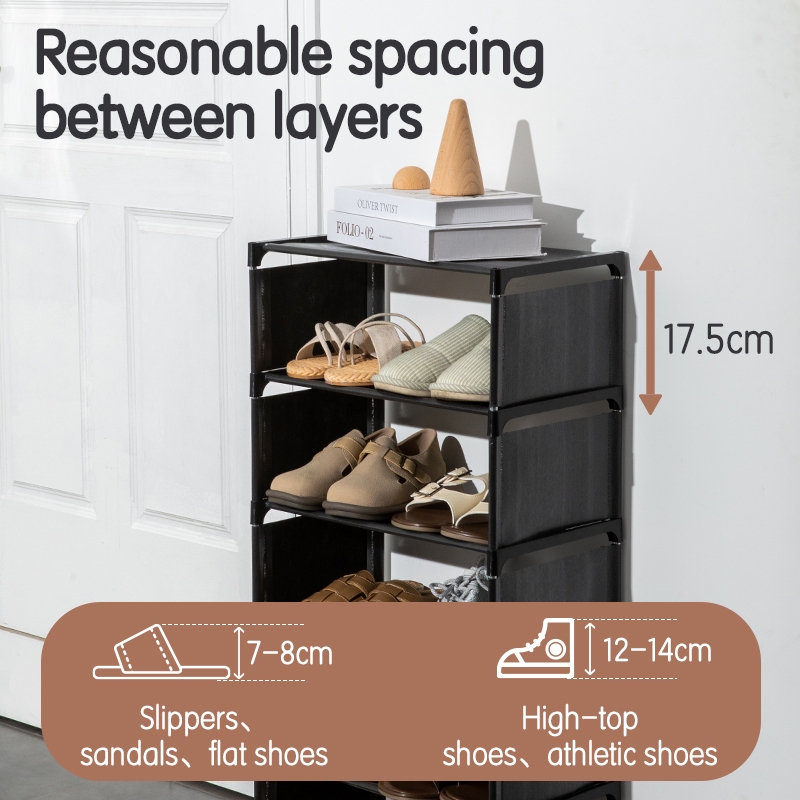 Vusign Rak Sepatu / Shoe Rack 5 Tingkat Desain Minimalis Mudah di rakit VS79X