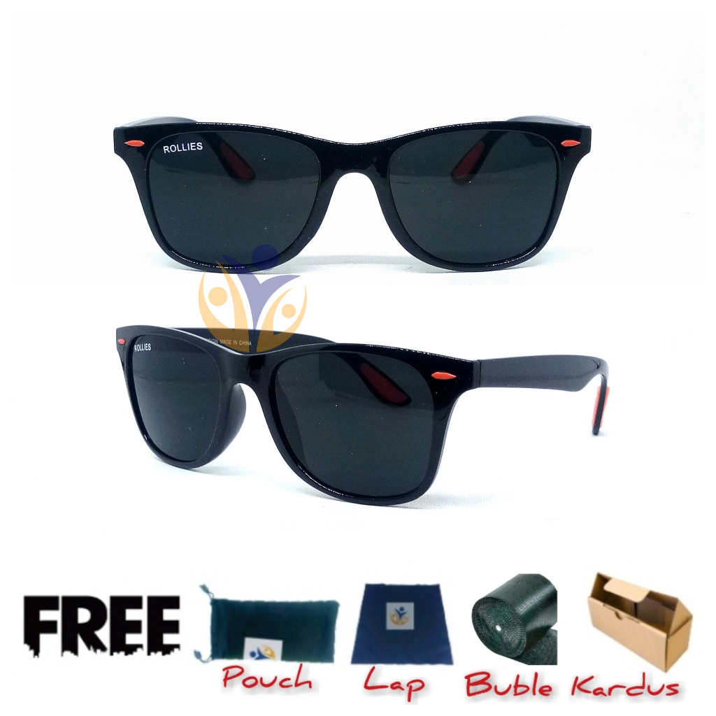 Kacamata hitam wf rollis uv 400