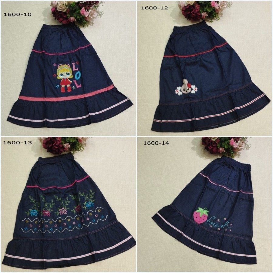 ROK JEANS PANJANG ANAK PEREMPUAN 8 TAHUN