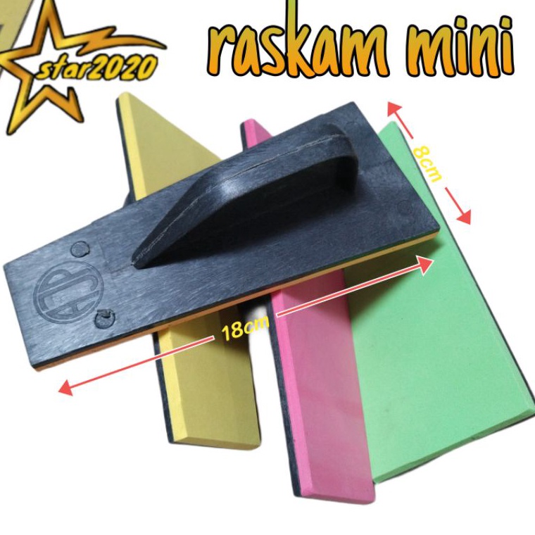 roskam mini lapis spon PVC raskam unyil ART T8M9