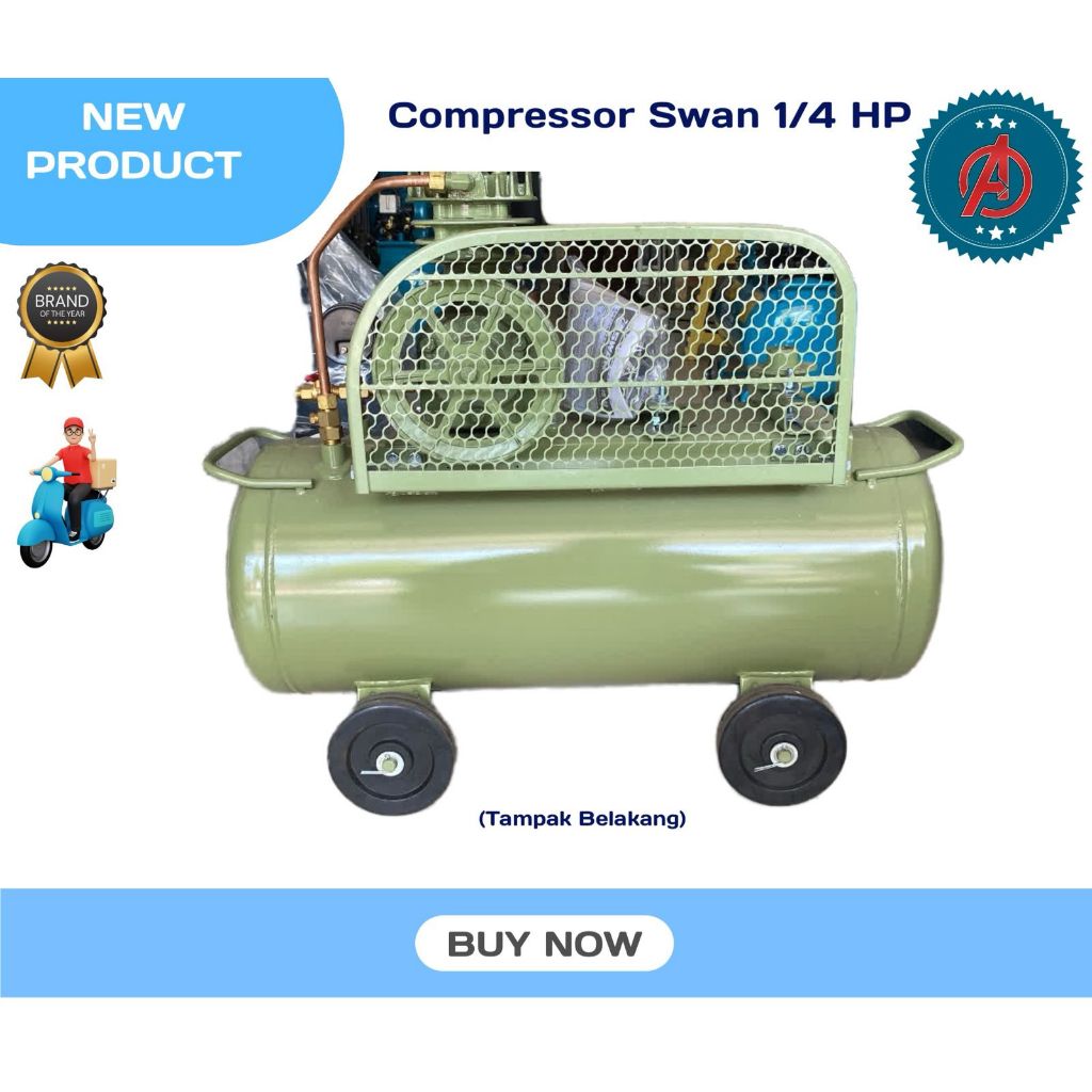 Kompresor Angin Unloading Swan 1/4HP SU-114 / Compressor Swan 1/4 HP SU-114