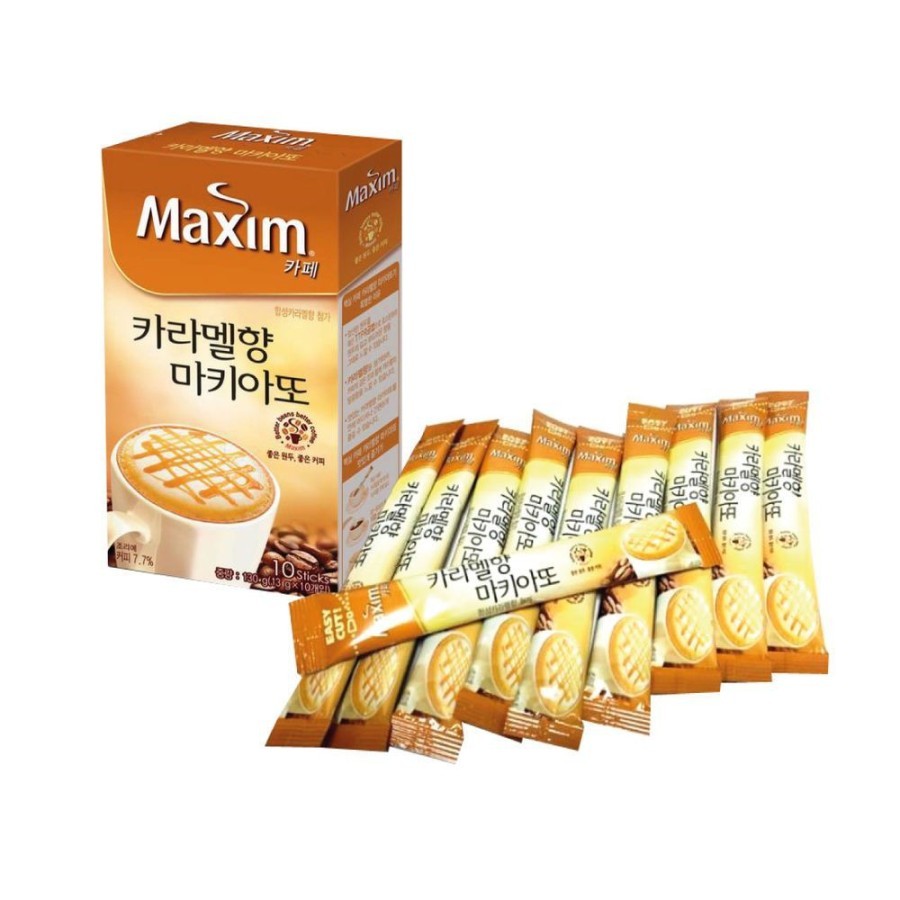 

Maxim Cafe Coffee Caramel Macchiato /Kopi Instan Korea 13gr@10sachet