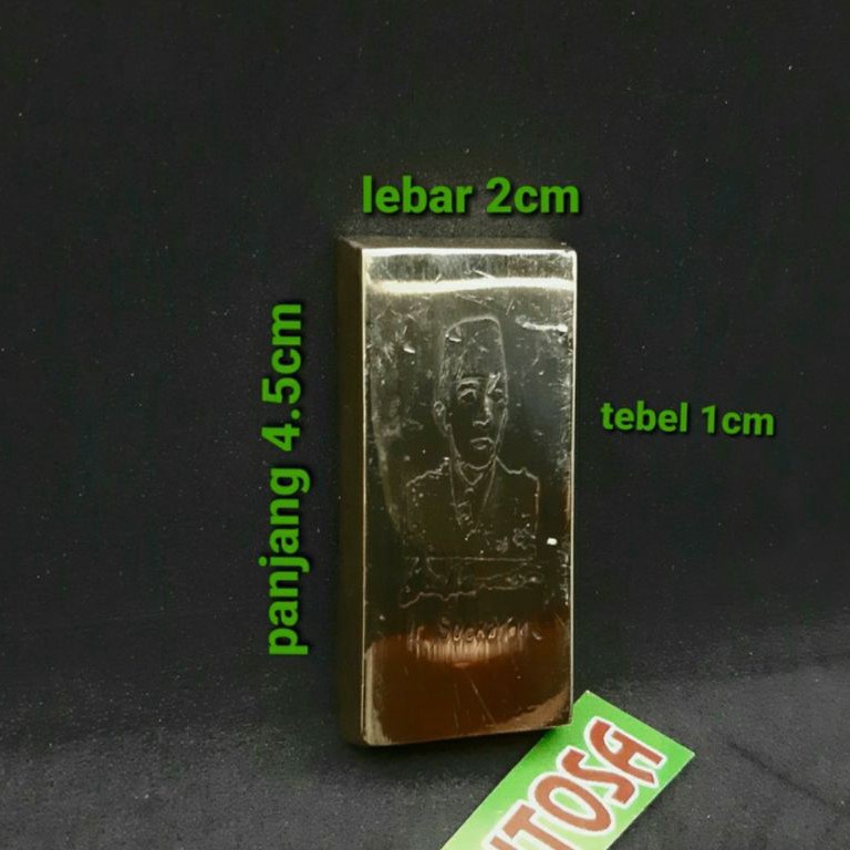 Barang Antik Replika Emas Batangan Lm Sukarno Istimewa ART I8A2