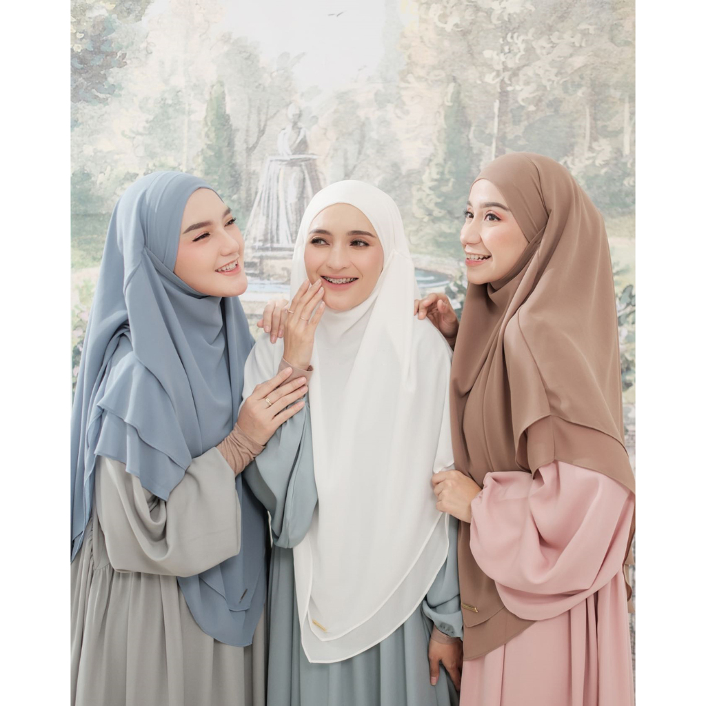 Hijab Jilbab Kerudung Instan Niqab Cadar Siti Aisyah French Khimar Syari Ceruti Babydoll Premium Mur