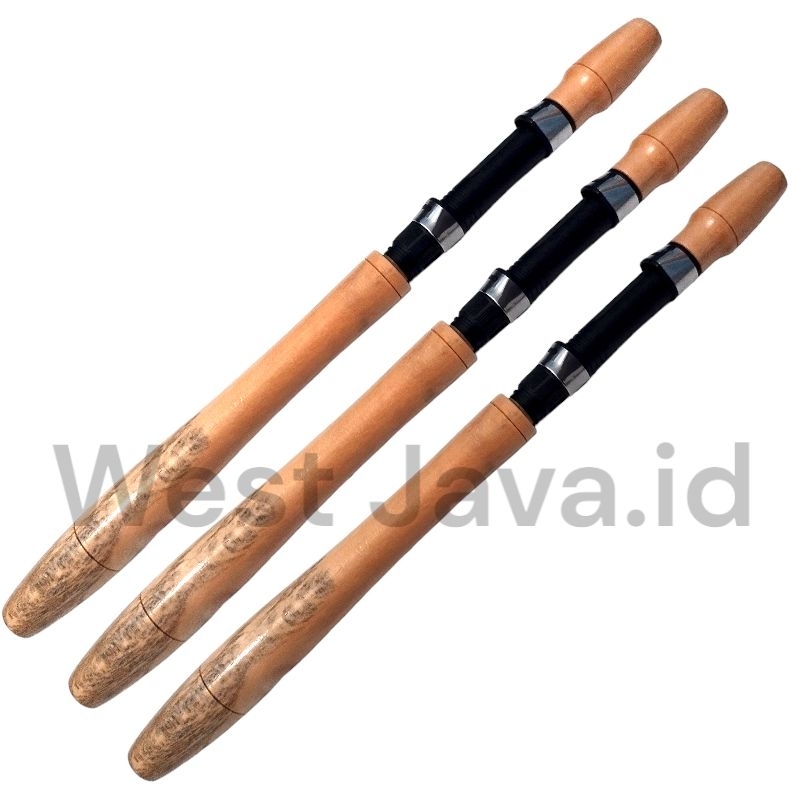 Gagang joran kayu pinus set Realseat 16 Panjang 40cm