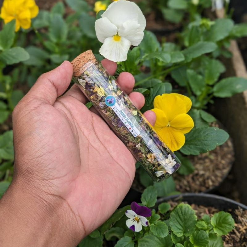 

DRIED PANSY FLOWER IN BOTTLE 60 ML TEA FLOWER