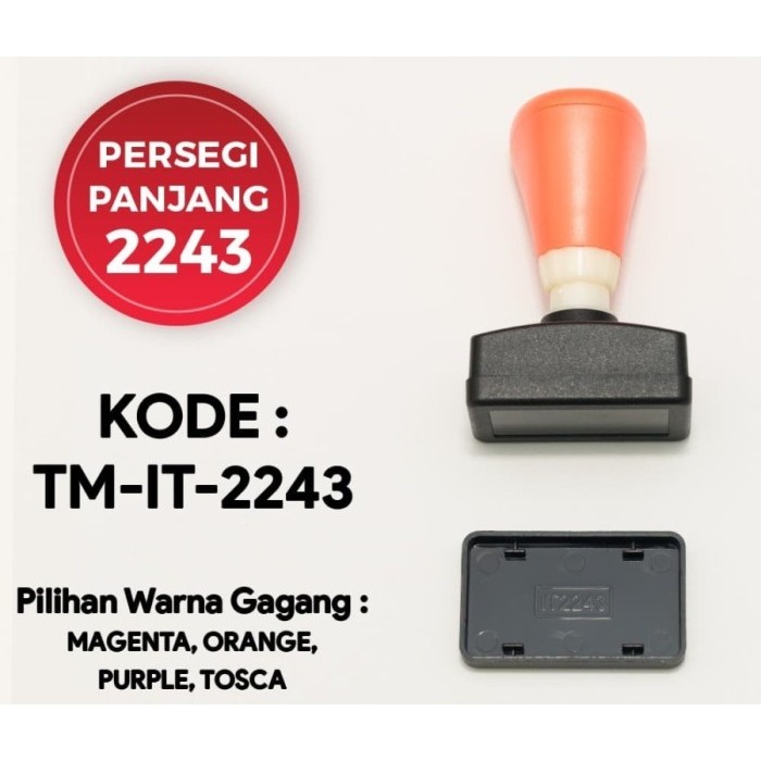

GROSIR Gagang Stempel Flash PERSEGI PANJANG 2243 (22x43mm) -TM-IT-2243