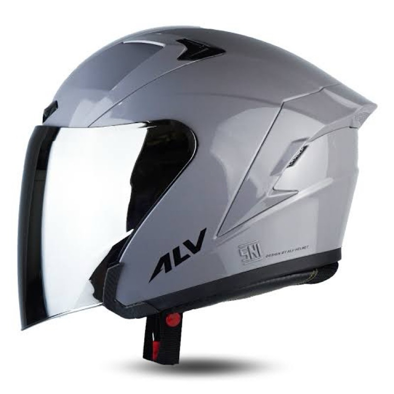 Helm alv ultron visor bening dan silver