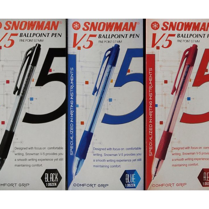 

Ekstra Pulpen Snowman V5 7mm 1pak12pcs