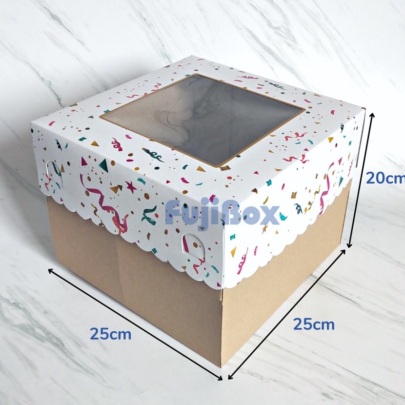 

FG2 1 PCS DUS KOTAK KUE TART 25 x 25 x 2 PARTY