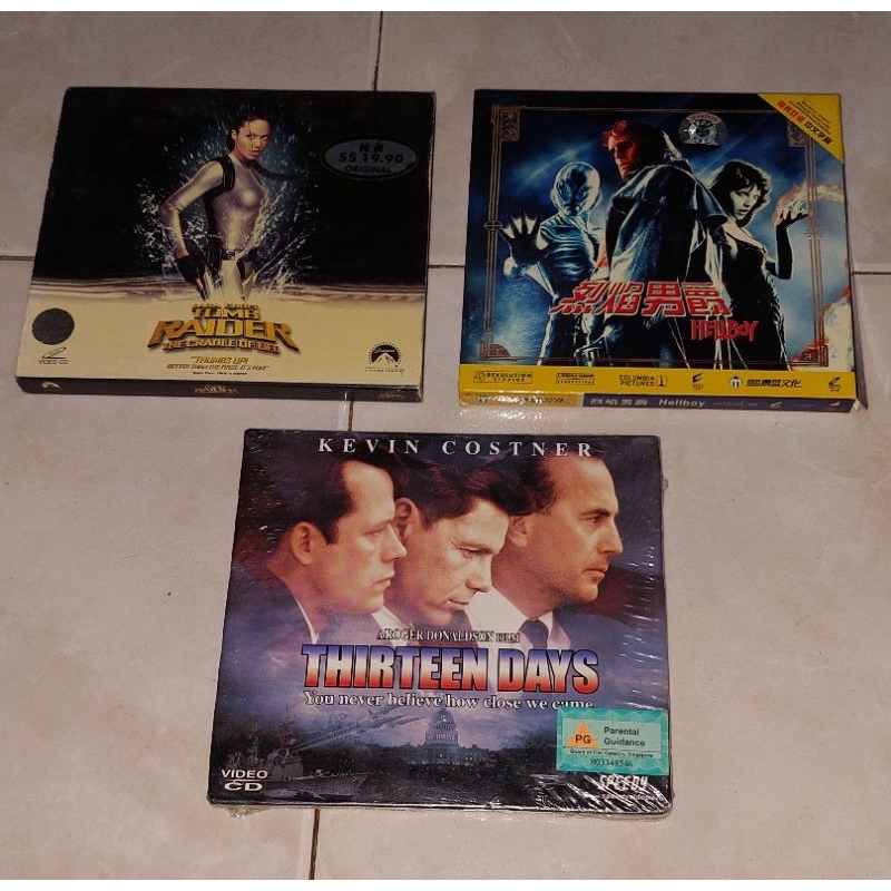 vcd original TOMB RAIDER / HELLBOY / THIRTEEN DAYS