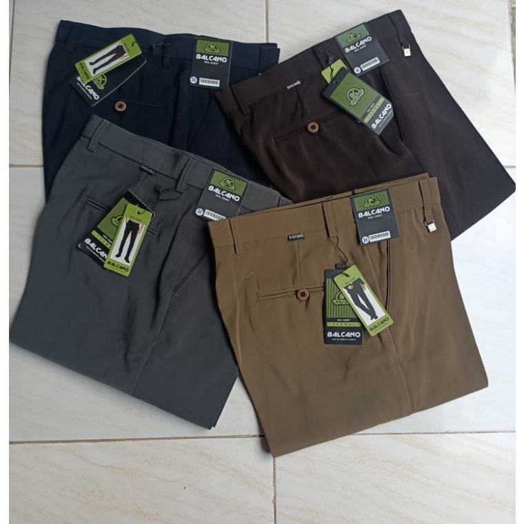 Terkini BALCANO CELANA BAHAN PRIA STANDAR TEBAL ORIGINAL