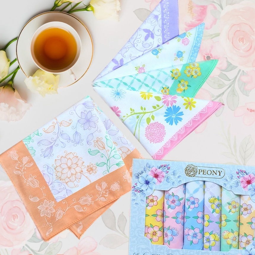 Terbaik SapuTangan Sapu Tangan Selampe  Handkerchief Wanita isi 6 pcs