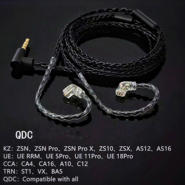 Produk Keren jcally jc8s kabel upgrade 8 core MIC untuk kz zsn pro X cca ca4 zs3 EDX zs5 zs6 qkz vk4