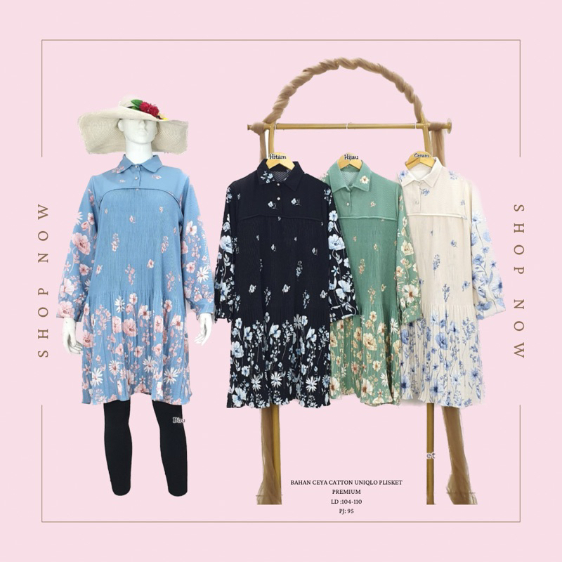 Tunik Wanita Plisket/Atasan Wanita