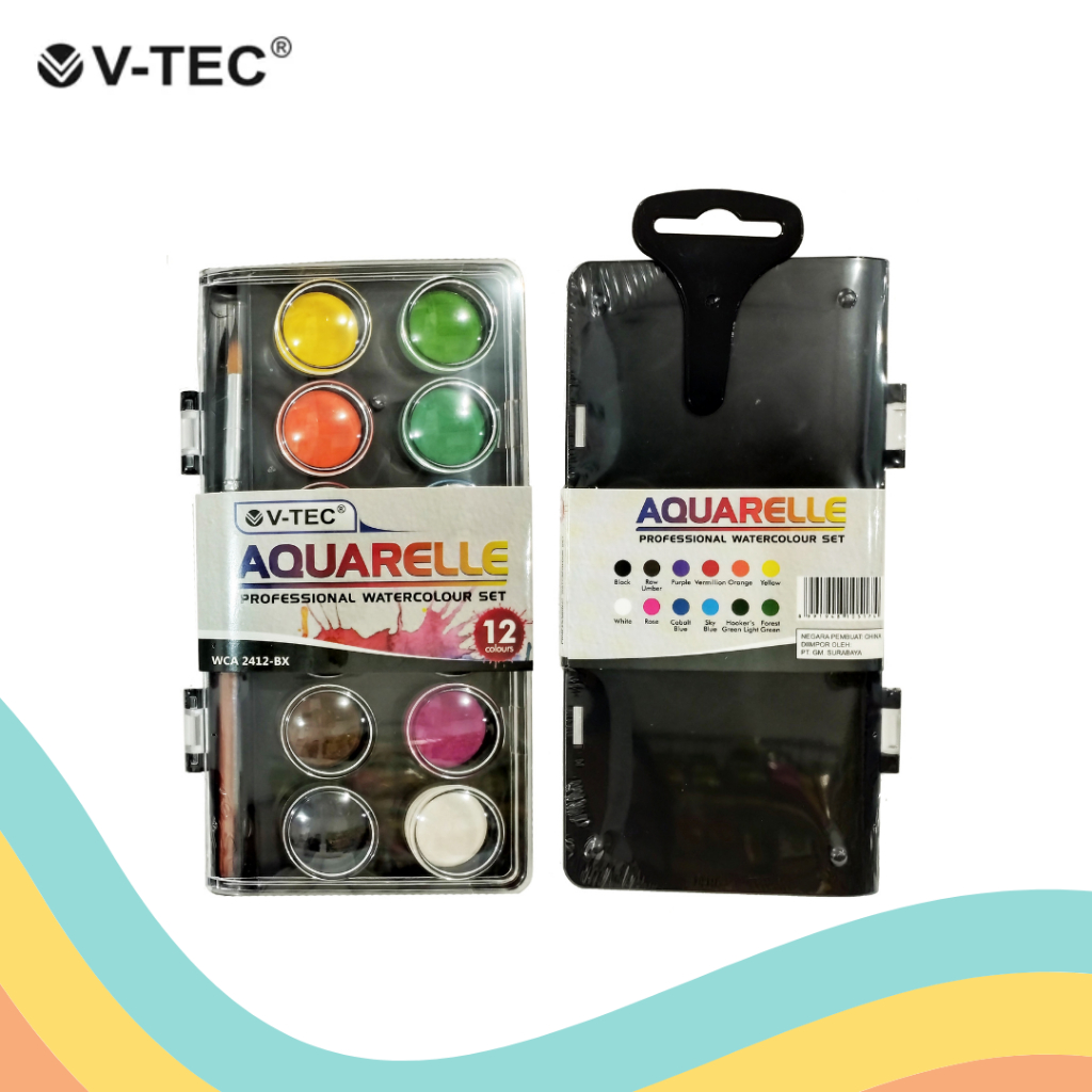 

CAT AIR 12 WARNA SOLID V-TEC WCA-2412 (1 SET)