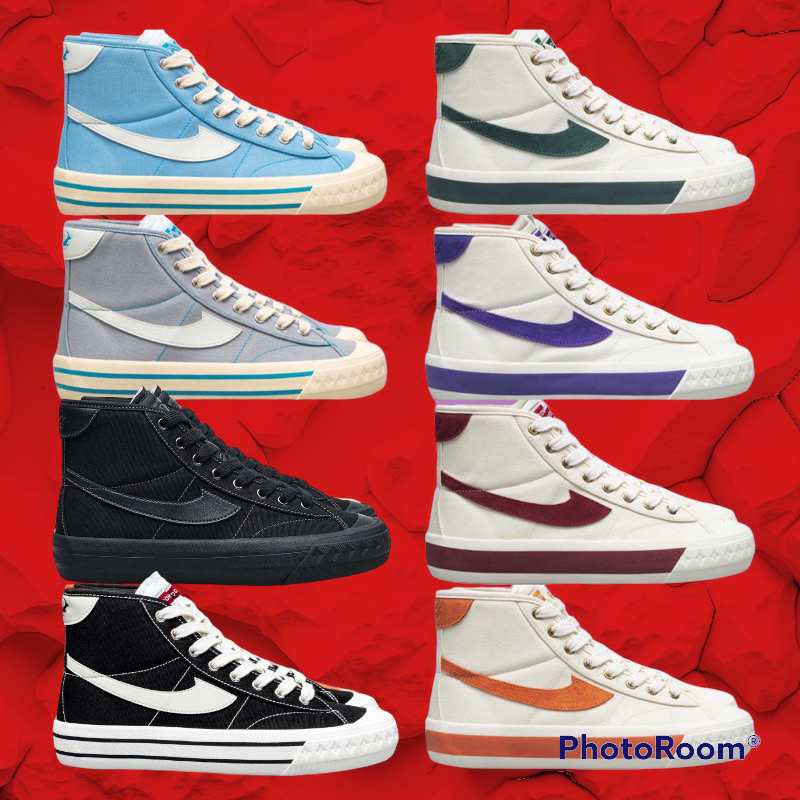 [ORIGINAL] SEPATU COMPASS RETROGRADE HIGH CYAN / DECON / CREME EDITION LOGO SUEDE