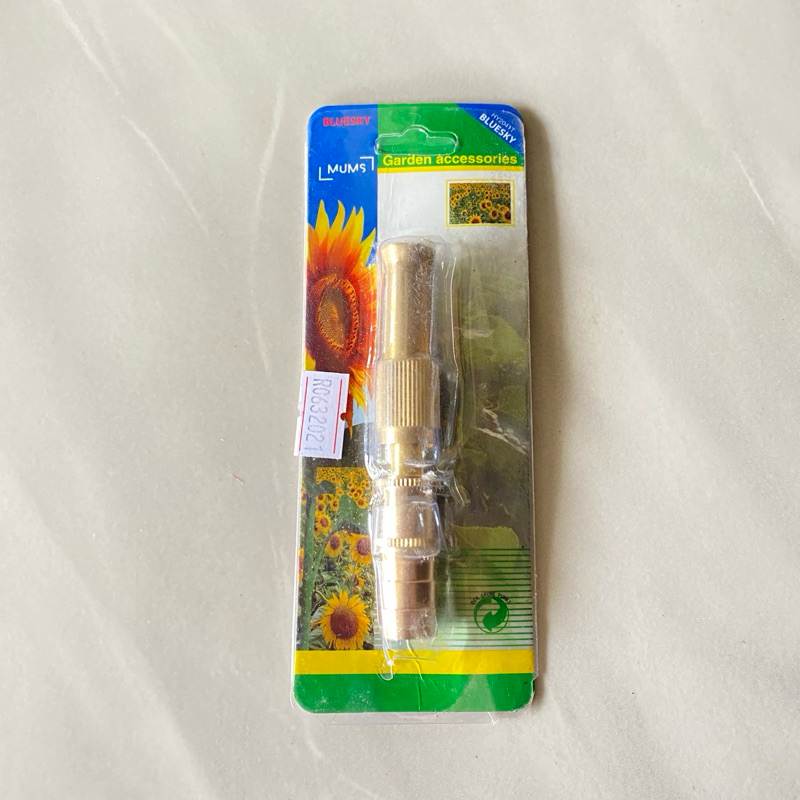 Semprotan Air Lurus Kuning / Kepala Semprotan Selang / Nozzle Spray