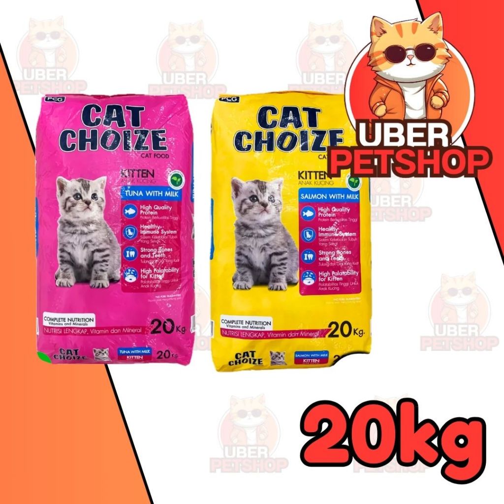 CAT CHOIZE KITTEN 20KG tuna & salmon KHUSUS ekspedisi