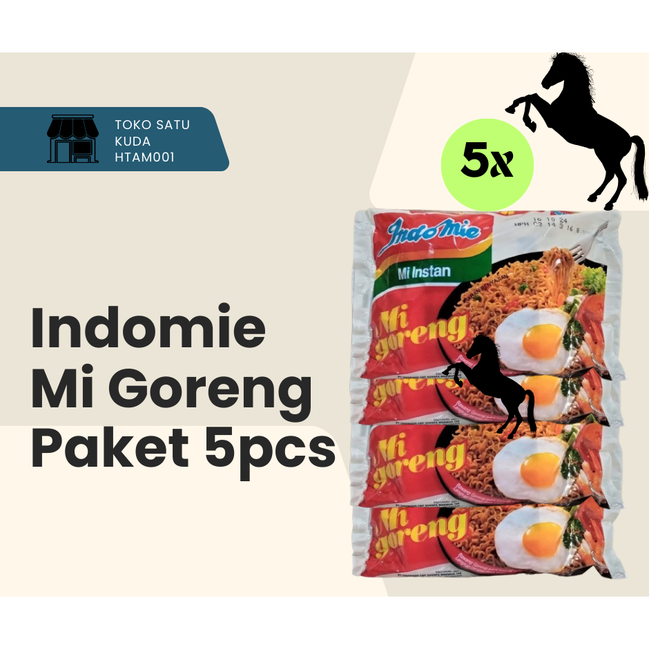

Indomie Mi Goreng paket 5 Pcs