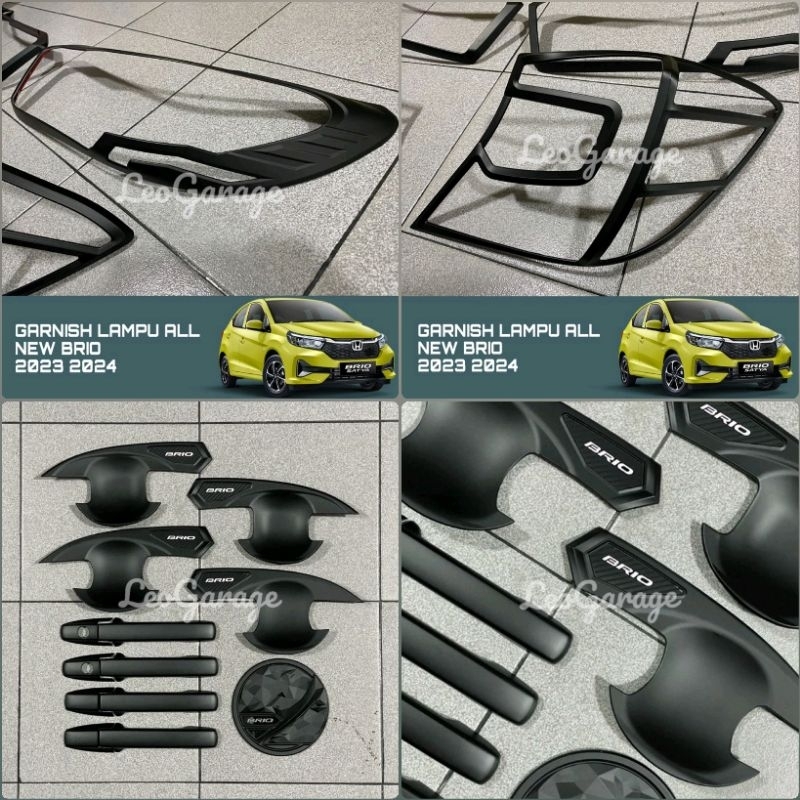 ALL NEW BRIO 2023 2024 2025 PAKET GARNISH DEPAN BELAKANG HEAD TAIL LAMP LAMPU LIST LIS MANGKOK OUYER
