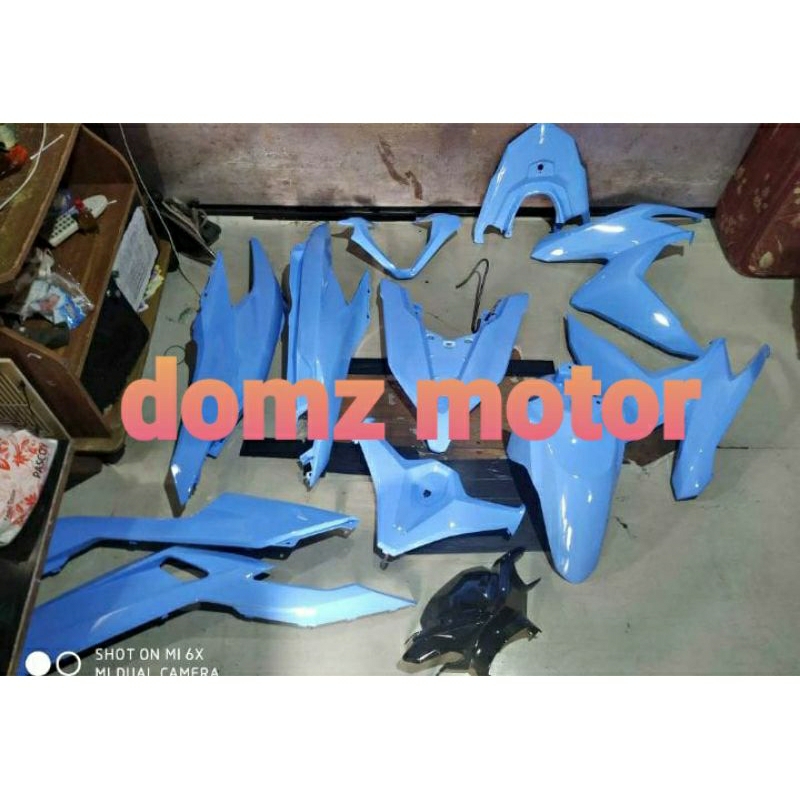 cover full body halus honda vario all new 125 150 warna biru xirilac
